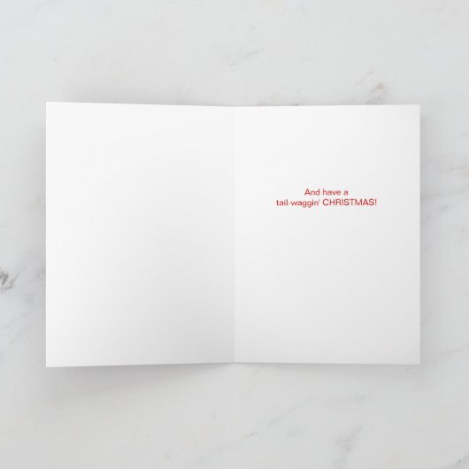 Lhasa Apso Dog Entleash die Freude Weihnachten (Innenseite)