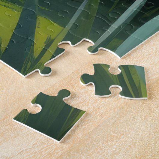 Lhasa Apso Dog Frühlingsblumen Malerei Puzzle (Seite)