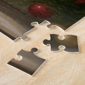 Lhasa Apso Dog in Schnee Weihnachten Puzzle (Seite)