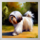 Lhasa Apso Dog Poster (Vorne)