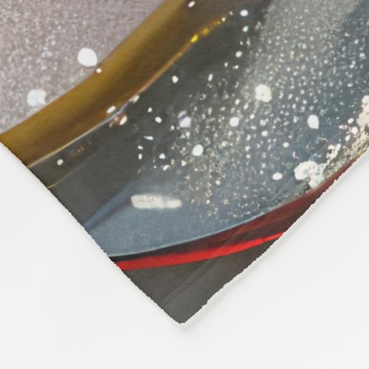 Lhasa Apso Dog Weihnachtsfest Fleecedecke (Ecke)