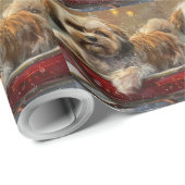 Lhasa Apso Dog Weihnachtsfest Geschenkpapier (Rolleneckpunkt)