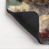 Lhasa Apso Dog Weihnachtsfest Mousepad (Ecke)