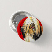 Lhasa Apso Farbblock Button (Vorne & Hinten)