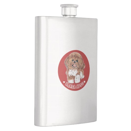 Lhasa Apso Flachmann (Rechts)