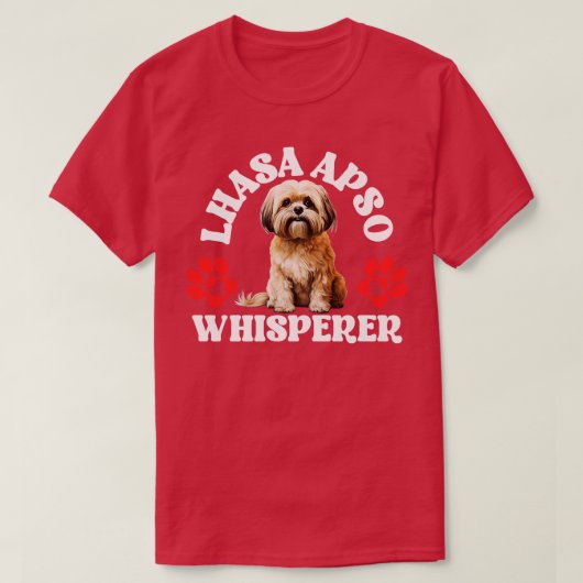 Lhasa Apso Flüsterer T-Shirt (Design vorne)