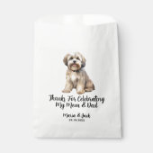Lhasa Apso Full Color Pet Wedding Geschenktütchen (Vorderseite)