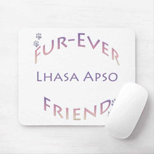 Lhasa Apso Furever Mousepad (Mit Mouse)