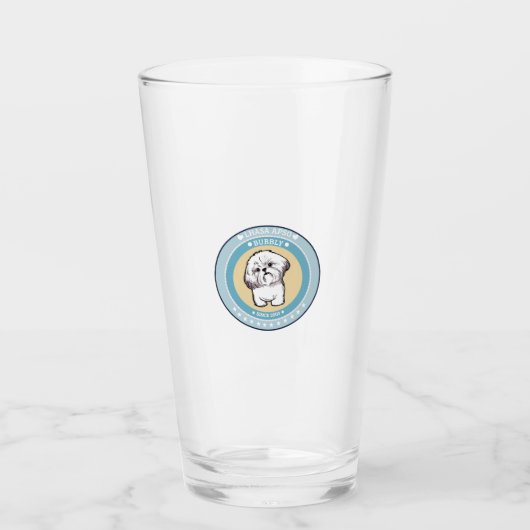 Lhasa Apso Glas (Vorderseite)