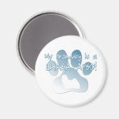 Lhasa Apso Granddog Magnet (Vorderseite/Rückseite)