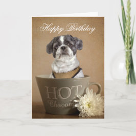 Lhasa apso Greetings Card Karte