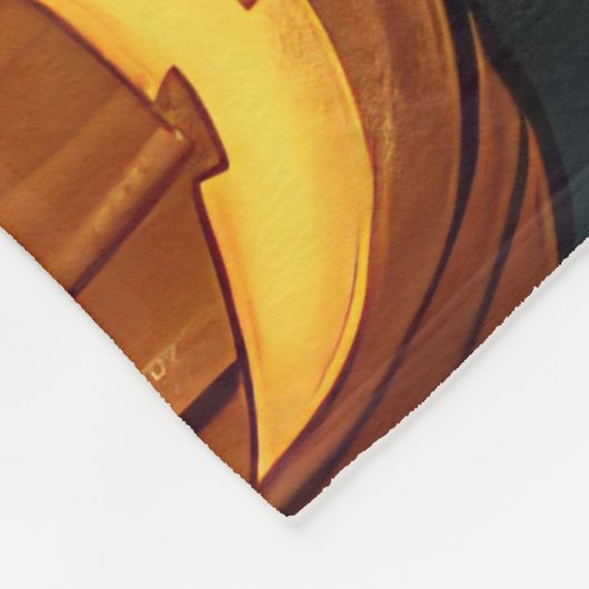 Lhasa Apso Halloween Spooky Fleecedecke (Ecke)