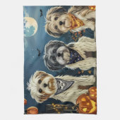 Lhasa Apso Halloween Spooky Geschirrtuch (Vertikal)