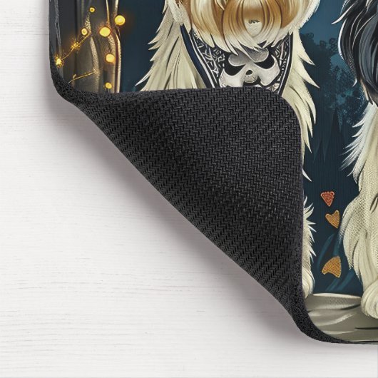 Lhasa Apso Halloween Spooky Mousepad (Ecke)