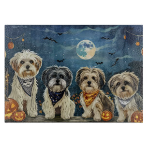 Lhasa Apso Halloween Spooky Schneidebrett