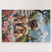 Lhasa Apso Himalaya-Gartenkunst Puzzle (Horizontal)