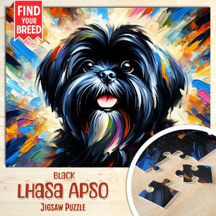 Lhasa Apso Hund Acryl Druck Hunde Liebhaber Gesche Puzzle