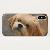 Lhasa Apso Hund im Garten Case-Mate iPhone Hülle (Rückseite (Horizontal))