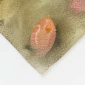 Lhasa Apso Hund mit Ostereiern Urlaub Fleecedecke (Ecke)