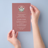 Lhasa Apso Hund Pflege Werbeflyer - Rosa Flyer (Handgriff)