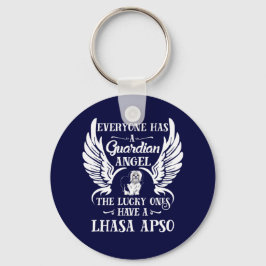Lhasa Apso Hundespeichernengel Schlüsselanhänger