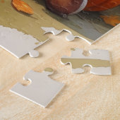 Lhasa Apso im Herbst Erntedank Art Puzzle (Seite)