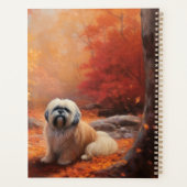 Lhasa Apso im Herbst Leaves Fall Inspiriert Planer (Rückseite)