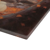 Lhasa Apso im Herbst Leaves Fall Inspiriert Schneidebrett (Ecke)