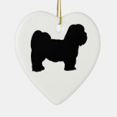 Lhasa Apso Keramik Ornament (Rechts)