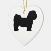 Lhasa Apso Keramik Ornament (Links)