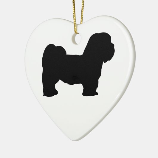 Lhasa Apso Keramik Ornament (Links)