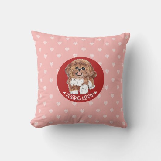 Lhasa Apso Kissen (Vorderseite)