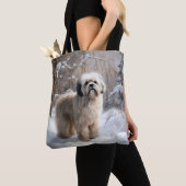Lhasa Apso Let It Snow Weihnachten Tasche (Von Nahem)