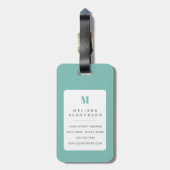Lhasa Apso Luggage Tags Gepäckanhänger (Rückseite vertikal)