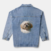 Lhasa Apso Mama 2 Jeansjacke (Rückseite)