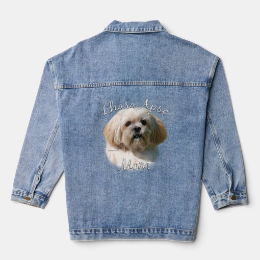 Lhasa Apso Mama 2 Jeansjacke (Rückseite)