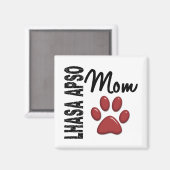 Lhasa Apso Mama 2 Magnet (Vorderseite/Rückseite)