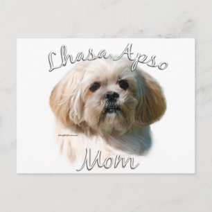 Lhasa Apso Mama 2 Postkarte