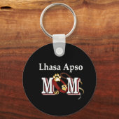 Lhasa Apso Mama Geschenke Schlüsselanhänger (Vorderseite)