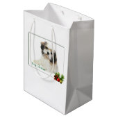 Lhasa Apso Mittlere Geschenktüte (Rückseite Schrägansicht)