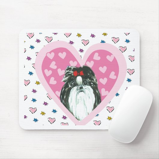 Lhasa Apso Mousepad (Mit Mouse)