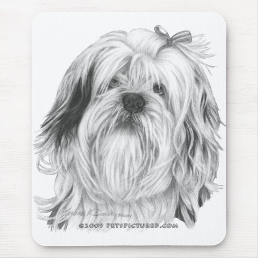Lhasa Apso Mousepad (Vorne)