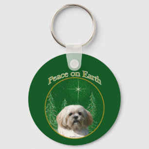 Lhasa Apso Peace Schlüsselanhänger