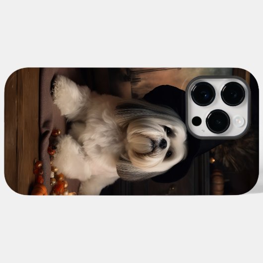 Lhasa Apso Pumpkins Halloween Beängstigend Case-Mate iPhone Hülle (Rückseite (Horizontal))