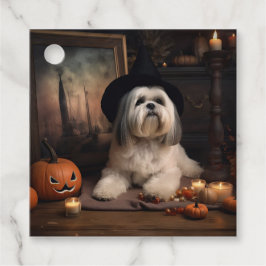 Lhasa Apso Pumpkins Halloween Beängstigend Geschenkanhänger