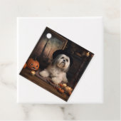 Lhasa Apso Pumpkins Halloween Beängstigend Geschenkanhänger (Beispiel)