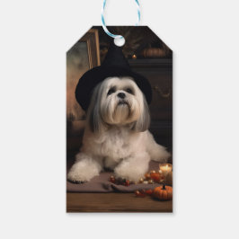 Lhasa Apso Pumpkins Halloween Beängstigend Geschenkanhänger