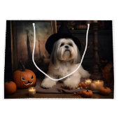 Lhasa Apso Pumpkins Halloween Beängstigend Große Geschenktüte (Vorderseite)