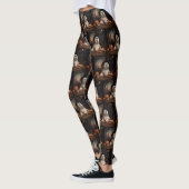 Lhasa Apso Pumpkins Halloween Beängstigend Leggings (Links)