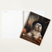 Lhasa Apso Pumpkins Halloween Beängstigend Planer (Anzeige)